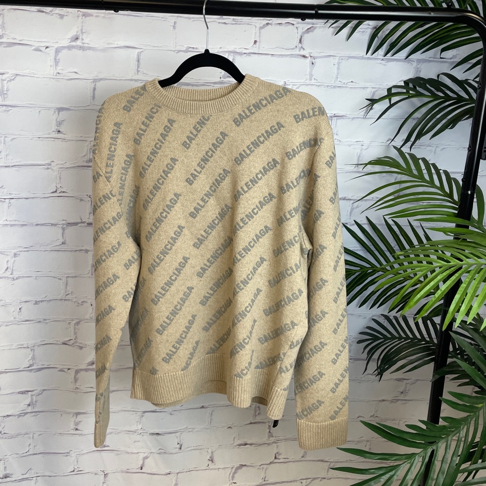 Balenciaga Logo Crewneck Sweater